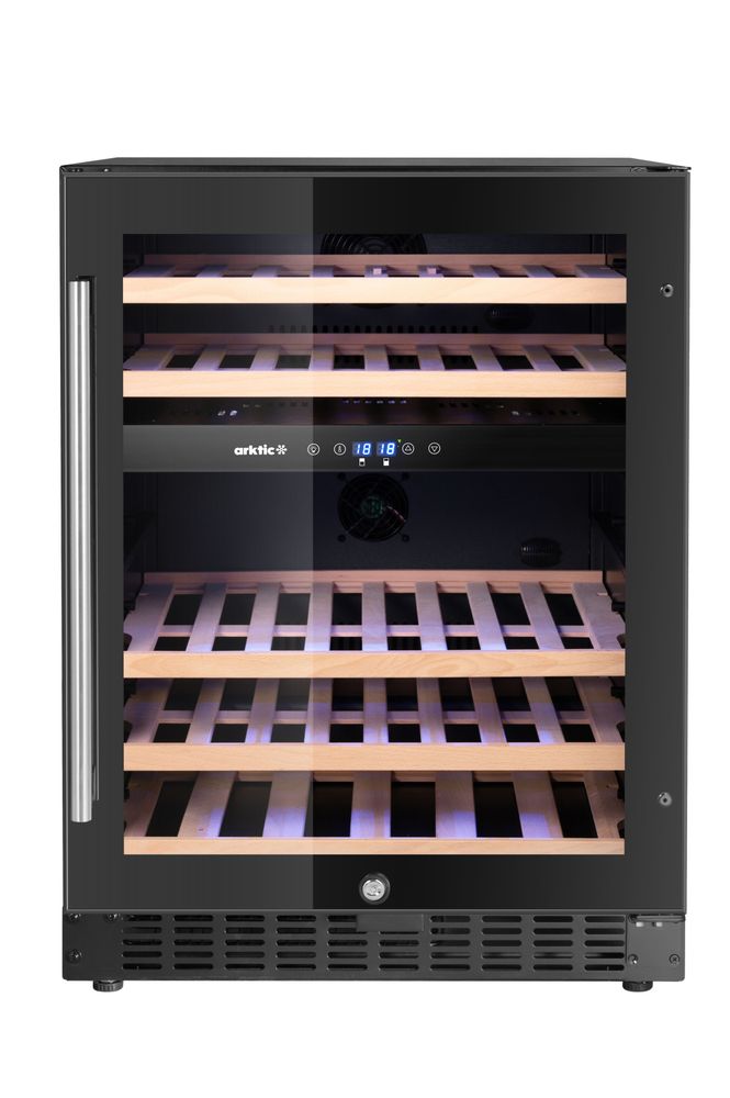 Vinkjøler, 2-sone, 46 flasker, 570x595x(H)820mm