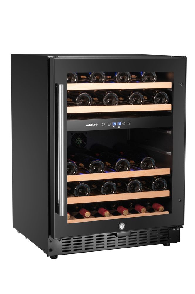 Vinkjøler, 2-sone, 46 flasker, 570x595x(H)820mm