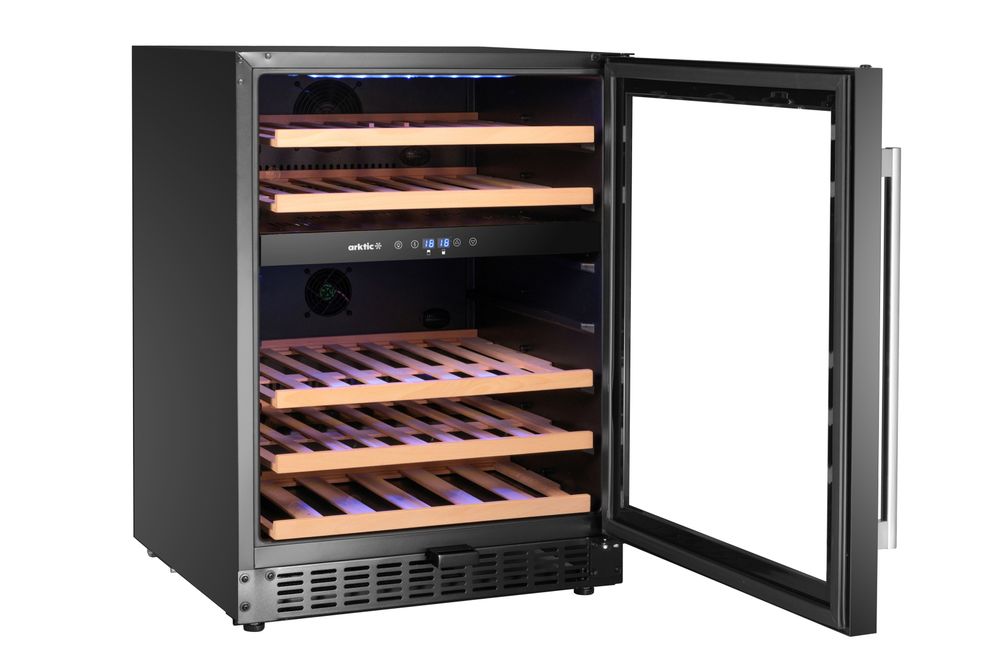 Vinkjøler, 2-sone, 46 flasker, 570x595x(H)820mm