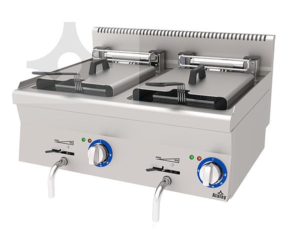 FRITYR KRAFTIG ENKEL - DOBBEL 600 SERIE - Atalay E-AEF-460