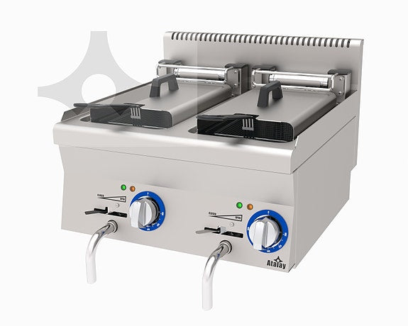 FRITYR KRAFTIG ENKEL - DOBBEL 600 SERIE - Atalay E-AEF-660