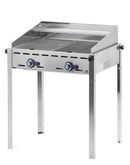 Grill Green Fire  med 2 brennere, 2 rustfritt stål gastronorm 1/1 grillnett, 11,6kw, 740x612x (H) 825mm-4
