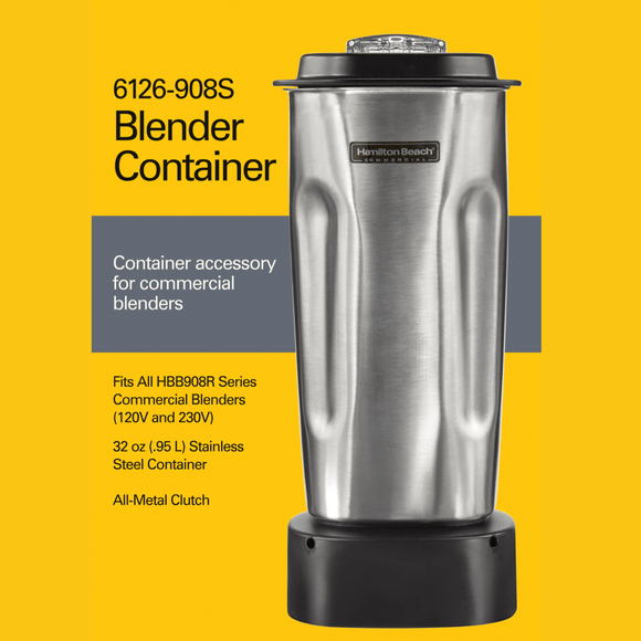 0,95L beholder i rustfritt stål 908 - for Storkjøkken - XL - Storkjøkken