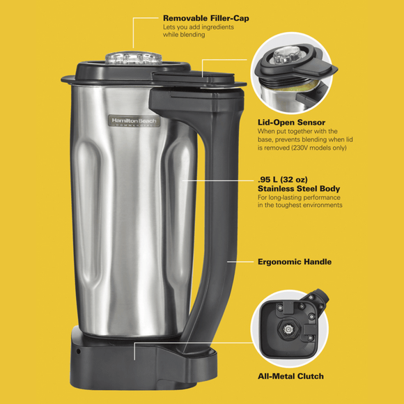 0,95L beholder i rustfritt stål til Rio - for Storkjøkken - XL - Storkjøkken