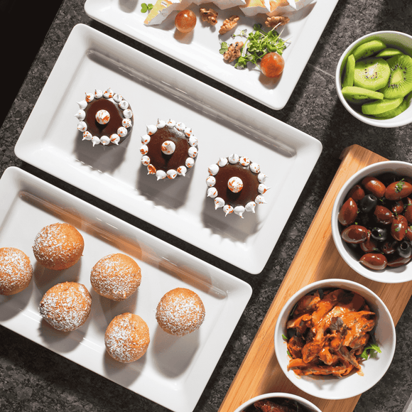 1/4 GN - brett, melamin, hvit - for Storkjøkken - XL - Storkjøkken