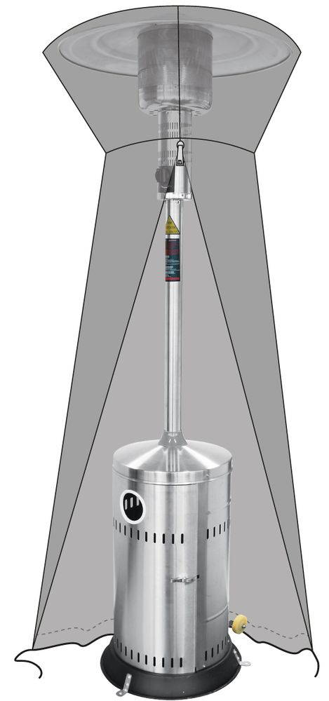 Beskyttelsesdeksel, Terrassevarmer HE272411, 580x580x (H) 1460mm