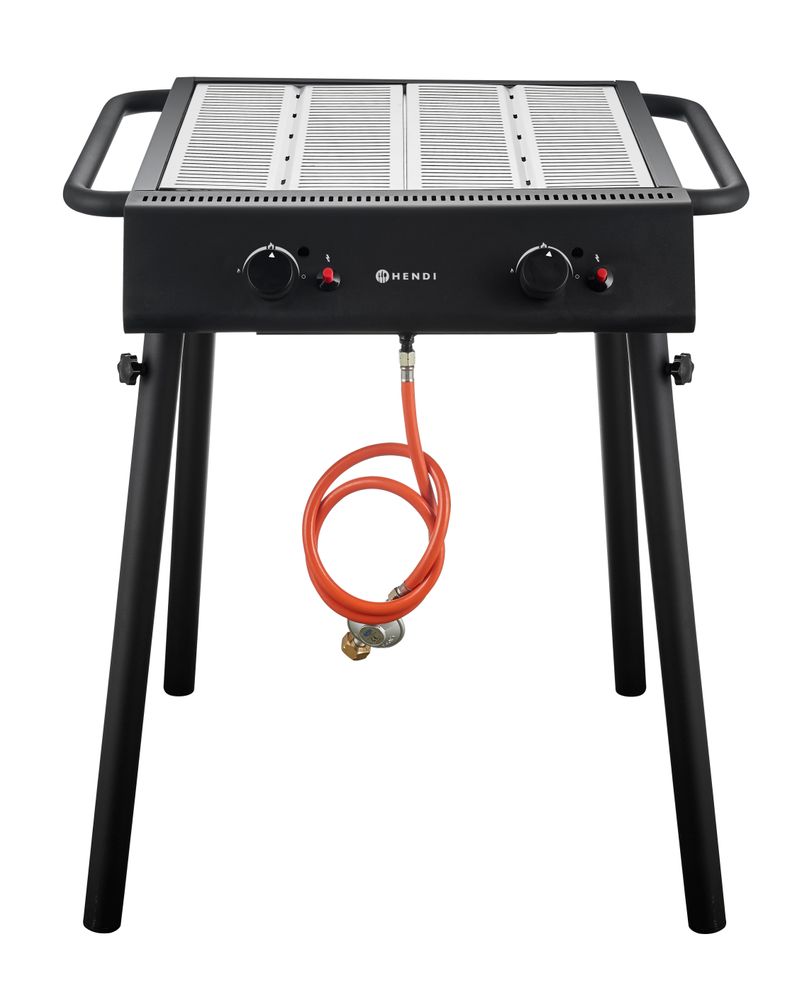 Xantos svart gassgrill, sort, 9,5kW, 770x710x(H)870mm