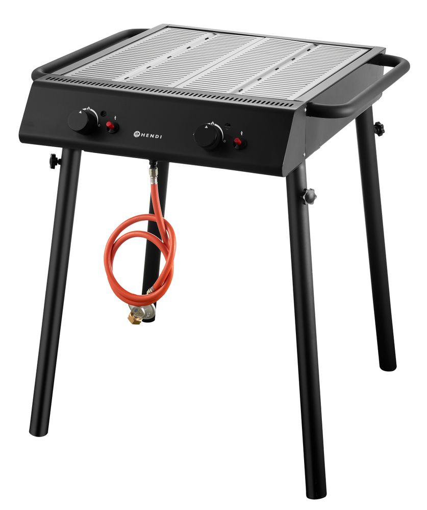 Xantos svart gassgrill, sort, 9,5kW, 770x710x(H)870mm