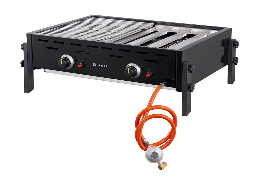 Roast-Master Pro gassgrill, sort, 11,6kW, 790x560x(H)330mm