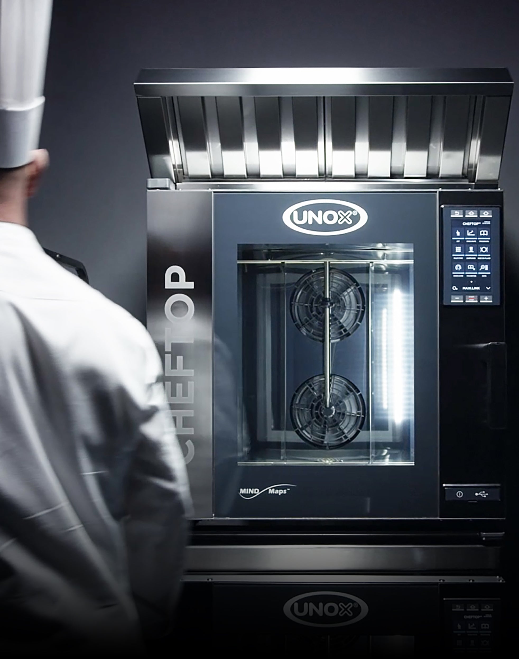 Cheftop Plus kombidamper 3 GN - høyrehengslet