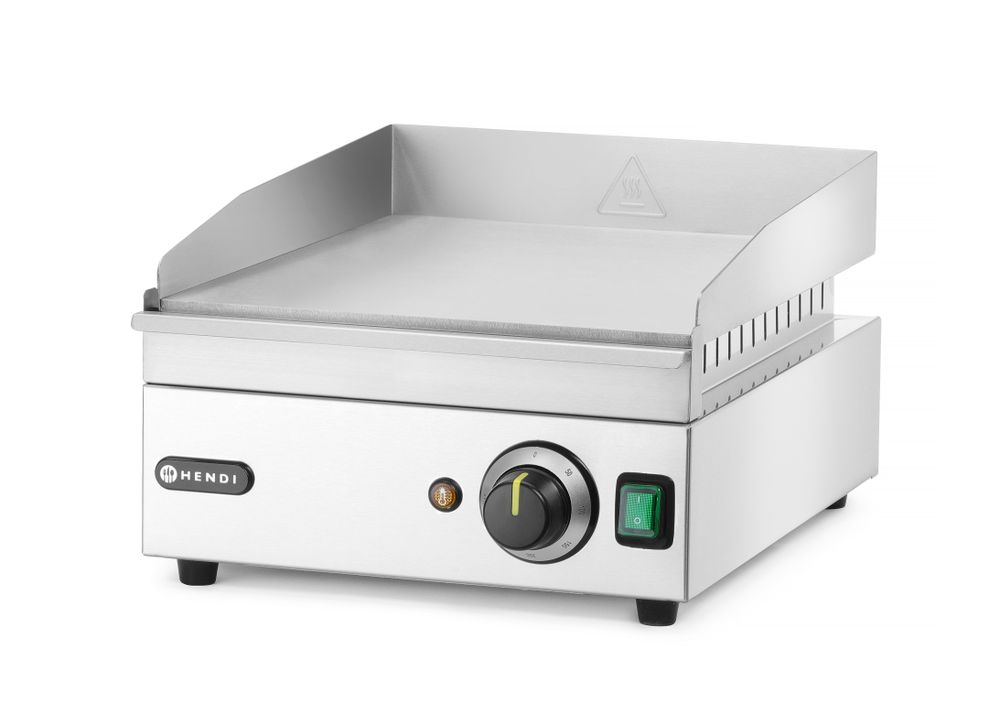 Grill med herdet stekeplate, Kitchen Line, 220-240V/2000W, 326x445x(H)225mm