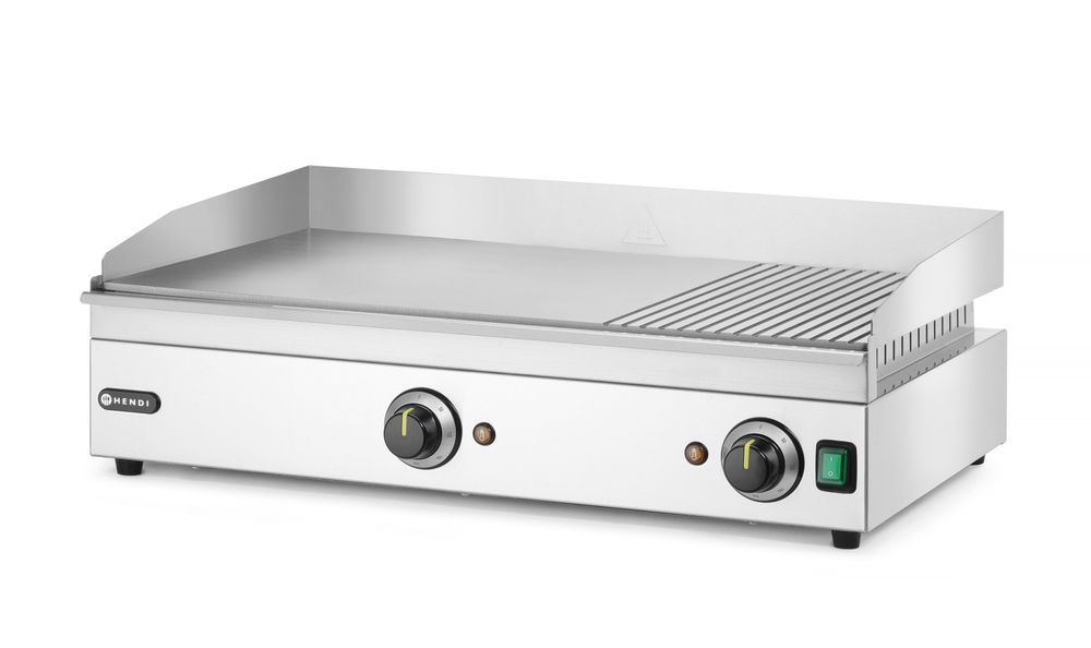 Grill 1/3 ribbet, Kitchen Line, 220-240V/3500W, 697x474x(H)241mm