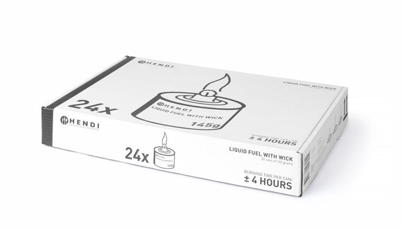 Drivstoff med veke, forbrenninger ± 4 timer, 24 stk