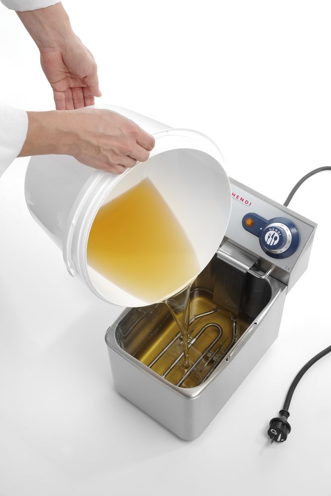 Bøtte med merkefelt 5,8L, hvit, Ø260x195 mm – bilde 3