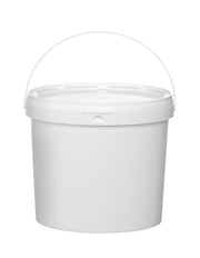 Bøtte med merkefelt 5,8L, hvit, Ø260x195 mm