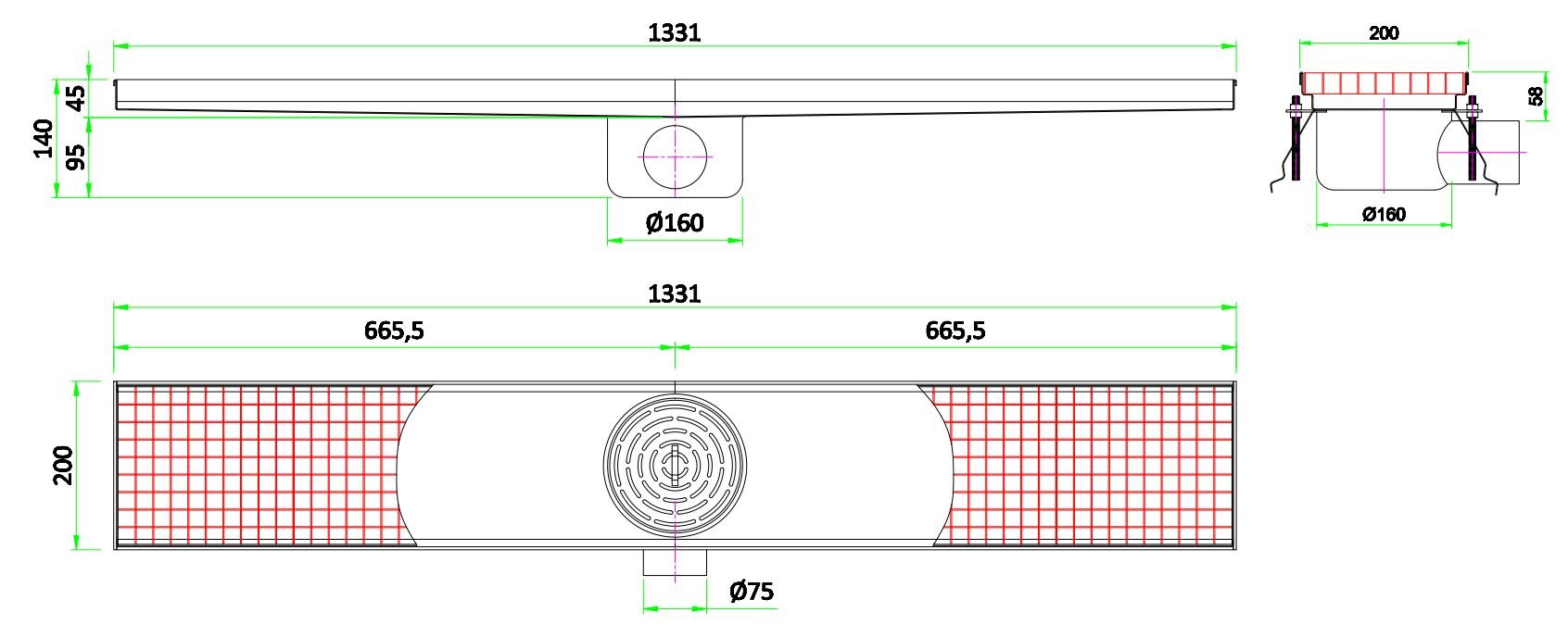 200 etasjegist 1331 - for Storkjøkken - XL - Storkjøkken