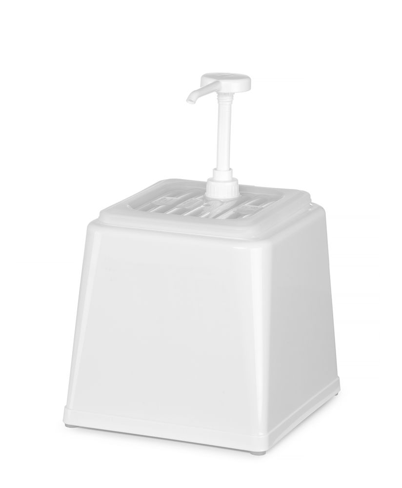 Sausdispenser med pumpe, 2,5L, gul, 230x210x (h) 250mm