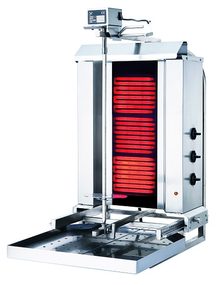 ELEKTRISK / GASS KEBABGRILL, DØNER KEBAB - KLG 220-HG