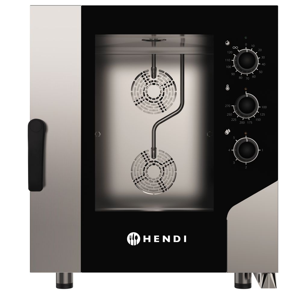 Konveksjonsdampovn CONTROL 7x GN1/1, HENDI, 400V/10400W, 730x855x(H)850mm