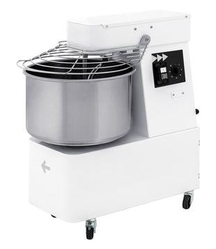 Spiralmikser med fast bolle og 2 hastigheter - 32 L, 88 kg/t, 32L, 400V/1700W, 435x750x(H)810mm