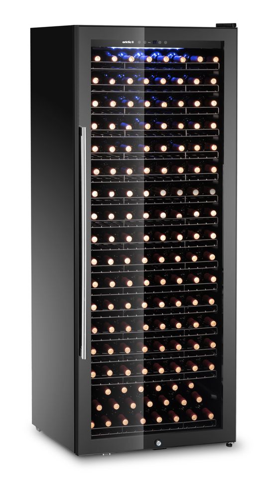 Vinkjøler, 1-sone, 224 flasker, 542L, 690x700x(H)1833mm