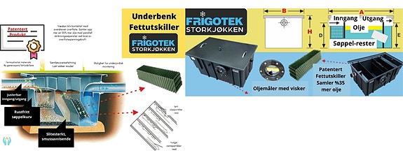 GODKJENT FETTUTSKILLER / FETTAVSKILLER - Frigotek PA1000
