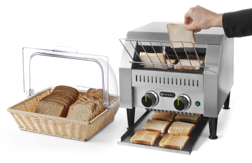 Brødrister / toaster dobbel gjennomgående, svart, 230V/2240W, 418x368x (H) 387mm - 0