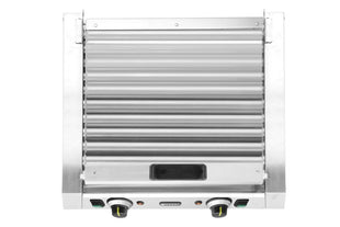 Pølserullegrill - 2 soner med energisparende lokk, 11 ruller, 220-240V/980W, 566x527x(H)259mm