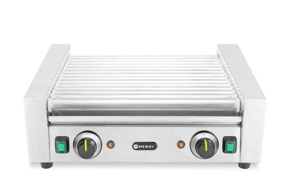 Pølserullegrill - 2 soner, 14 ruller, 230V/1230W, 566x640x(H)192mm