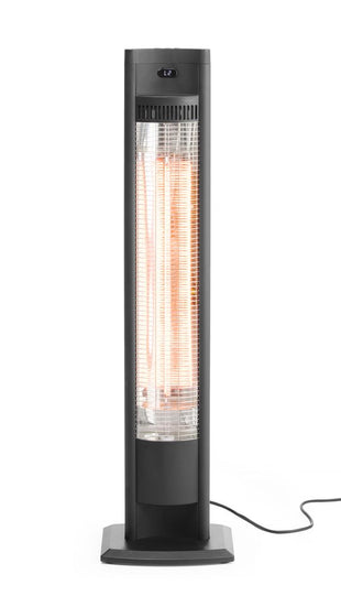 Varmeovn infrarød Tornado, svart, 230V/2000W, 150x262X (H) 1109mm