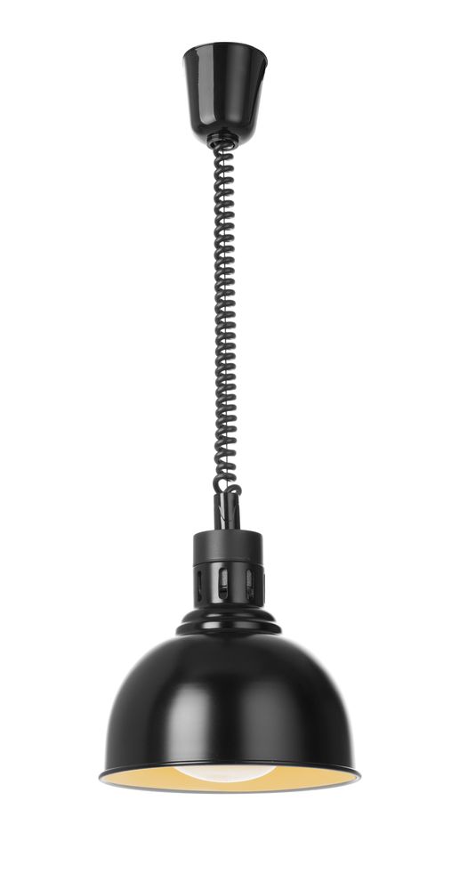 Varmelampe hev/senk kuppelformet, sort, 250W – bilde 2