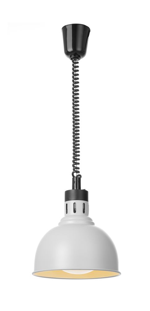 Varmelampe hev/senk kuppelformet, hvit, 250W – bilde 2