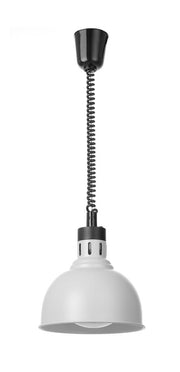 Varmelampe hev/senk kuppelformet, hvit, 250W