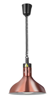 Varmelampe hev/senk klokkeformet, kobber, 250W