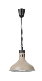 Varmelampe hev/senk klokkeformet, beige, 250W
