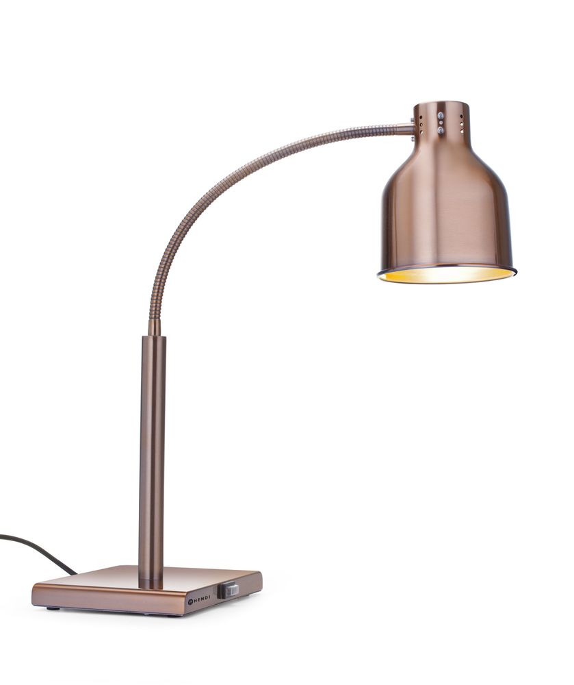 Fleksibel varmelampe, kobber, 220-240V/250W, 268x203x(H)660mm