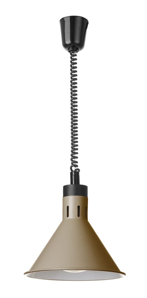 Opp- og fallvarmelampe konisk - HENDI - Beige