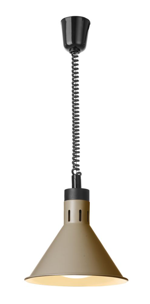 Opp- og fallvarmelampe konisk - HENDI - Beige