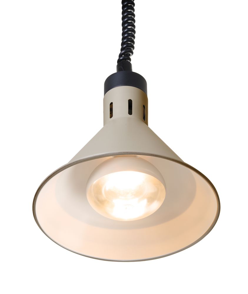 Opp- og fallvarmelampe konisk - HENDI - Beige