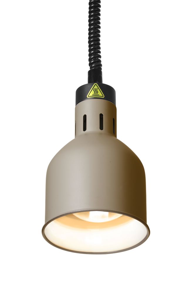 Opp- og fallvarmelampe sylindrisk - HENDI - Beige