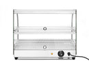Varmeskap display, dobbeltnivå, 230V/400W, 554x376X (H) 432mm-6