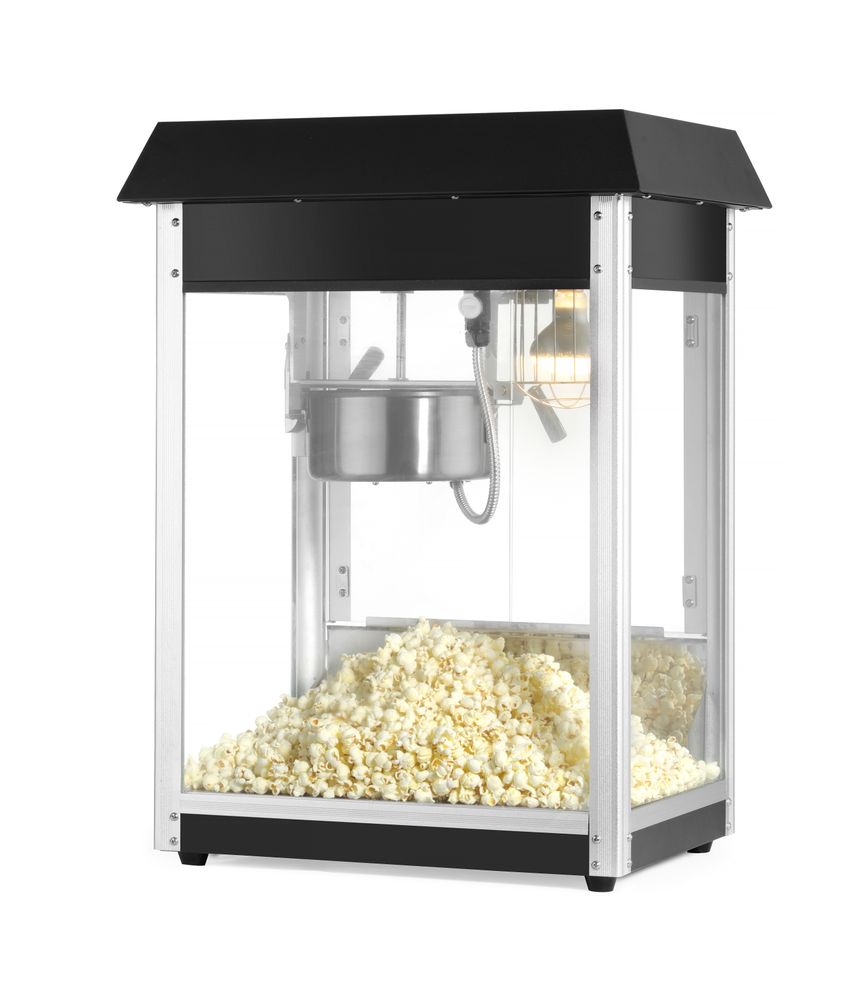 Popcornmaskin, Svart, 230V/1500W, 560x420x(H)770mm