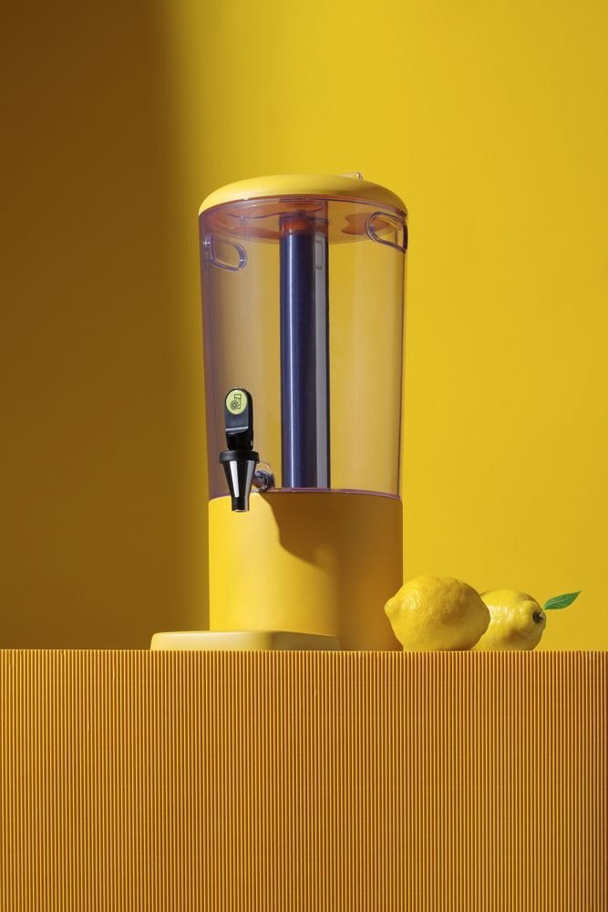 Juicer, 8 L UNIQ, designet av Robert Bronwasser, 8L, gul, 318x216x(H)532mm