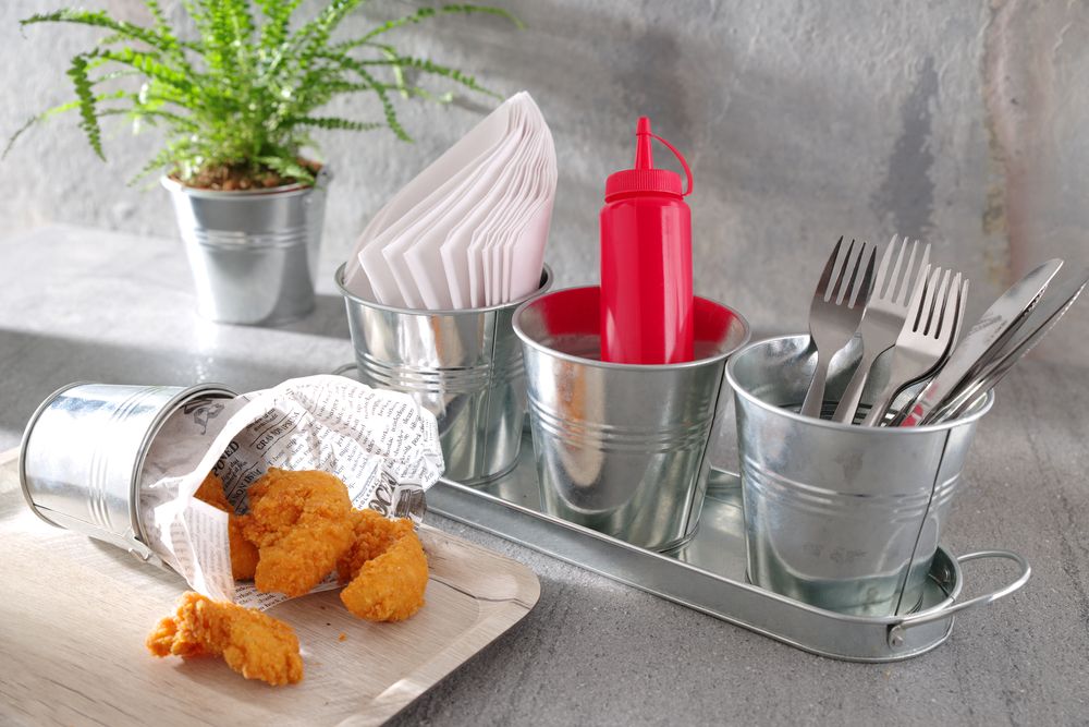 Servering av brett med melaminlaminat, ikke -glid, med tredesign, tre, 370x530mm