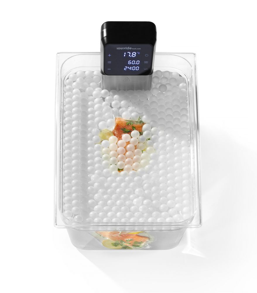 Sous-vide kokekuler – 500 stk, hvit, ⌀20 mm