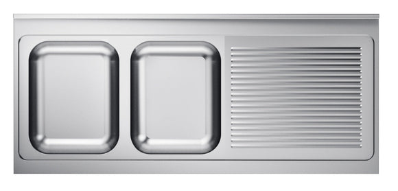 600 bordplate 2 venstre 2000 - for Storkjøkken - XL - Storkjøkken