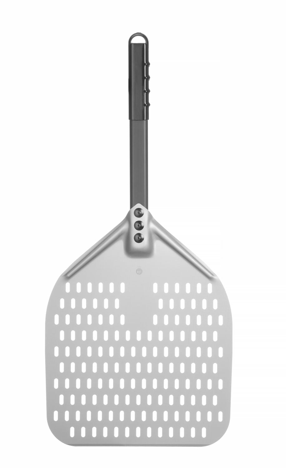 Pizza spade med kort håndtak, kvadrat, perforert, 300x660mm