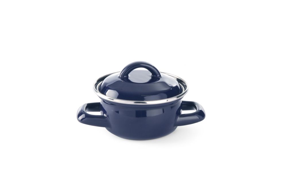 Suppe og Blåskjell og kasseroller - Sauspanne - med lokk, Blue, 0,5L, Blue, Ø115X (H) 95mm