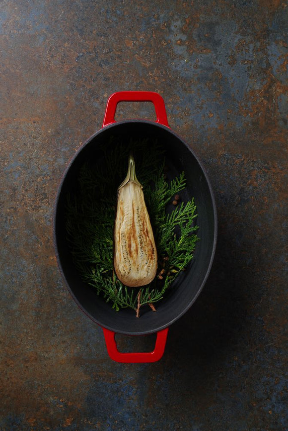 Støpejernsgryte - 4,4L - Rød