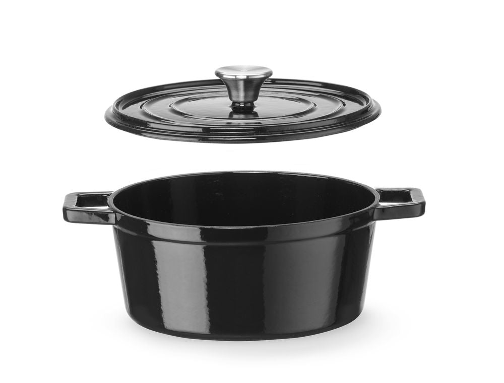 Støpejernsgryte emaljert, 3,7L, 317x240x(H)105mm